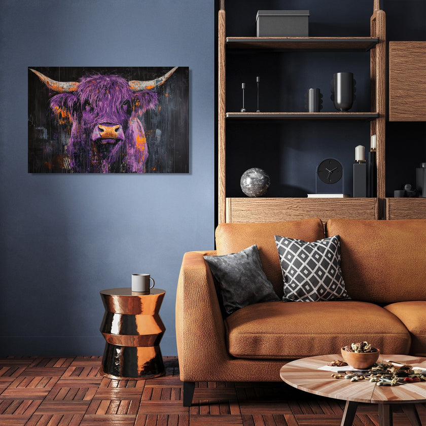 Highland Cow Majesty Canvas