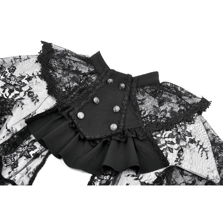 Dark in Love Bellatrix Lace Ruffle Capelet