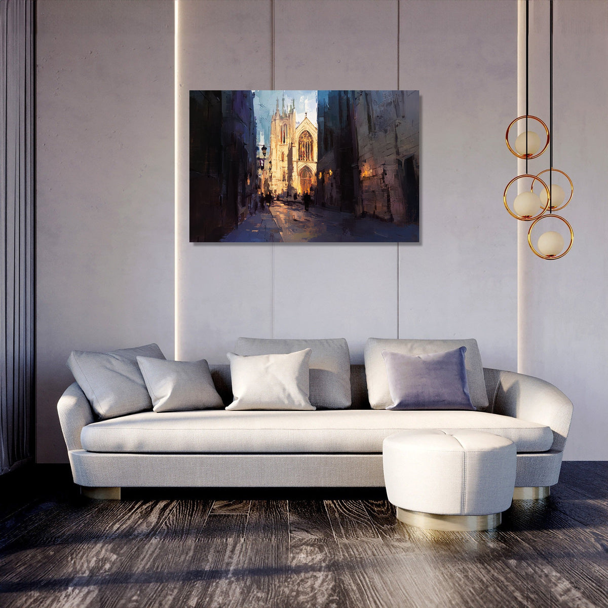 Canterbury Cathedral Twilight Canvas
