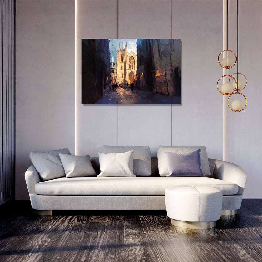 Canterbury Cathedral Twilight Canvas