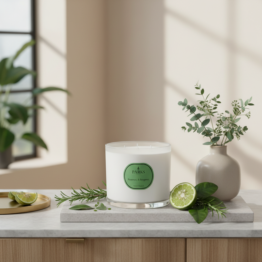 ROSEMARY & BERGAMOT 650G 3 WICK CANDLE