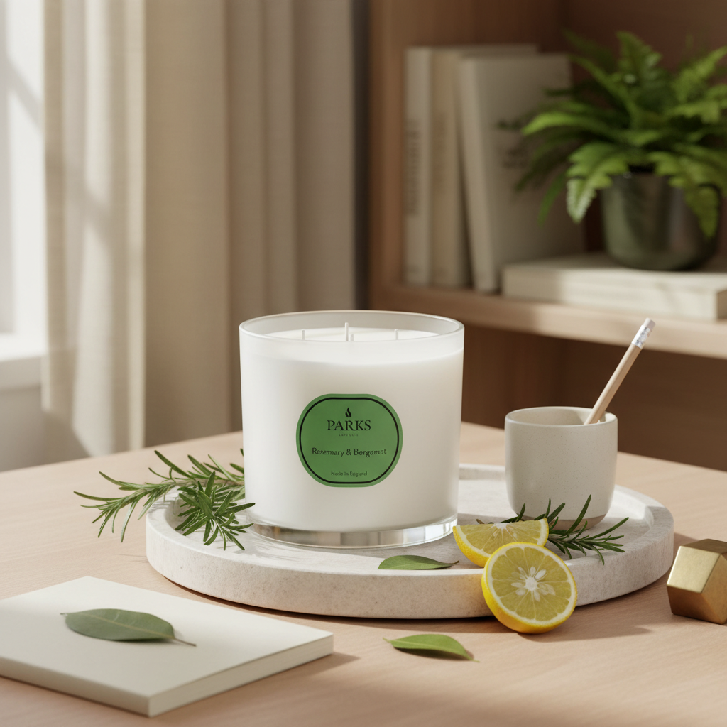 ROSEMARY & BERGAMOT 650G 3 WICK CANDLE
