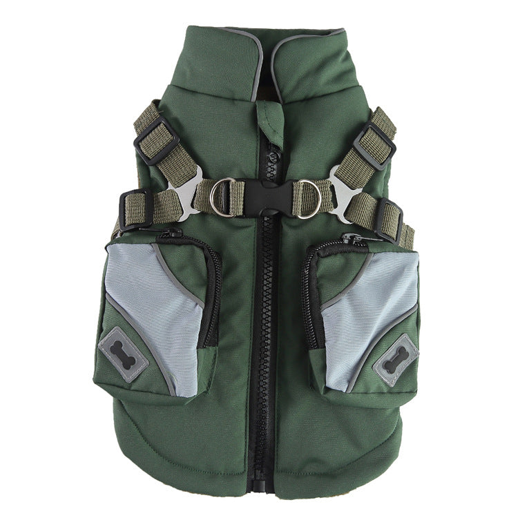 Pet Supplies Chest Back Zipper