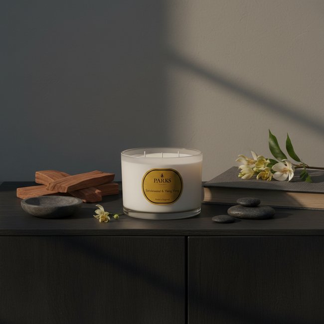 VINTAGE AROMATHERAPIE SANDELHOLZ & YLANG YLANG 350G 3-DOCHT-KERZE