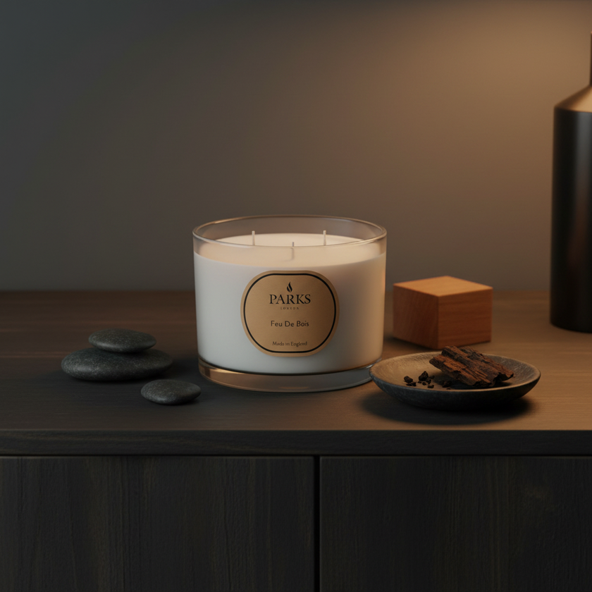 FEU DE BOIS 350G 3 WICK CANDLE