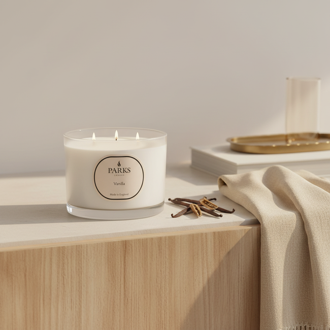 VINTAGE AROMATHERAPIE VANILLE 350G 3-DOCHT-KERZE