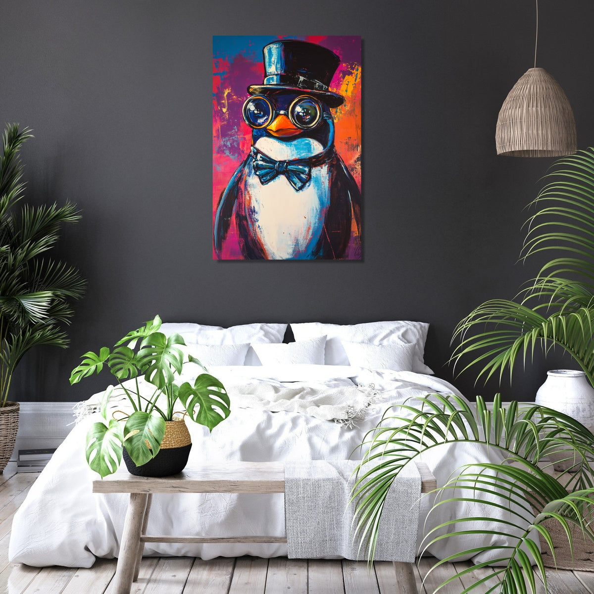 Millionaire Penguin Vision Canvas