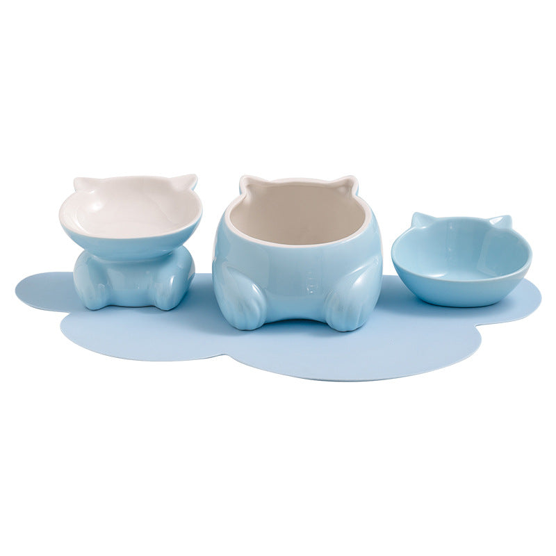 Pet cat bowl cartoon small q bowl