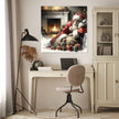 Christmas Solitude Santa Canvas