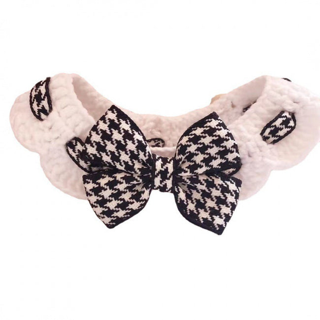 Winter Knitted Pet Collar And Neck