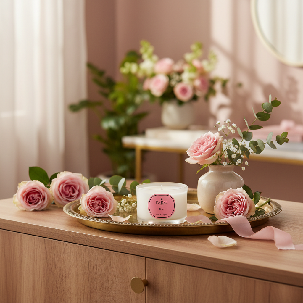 ROSE TRAVEL CANDLE 70G