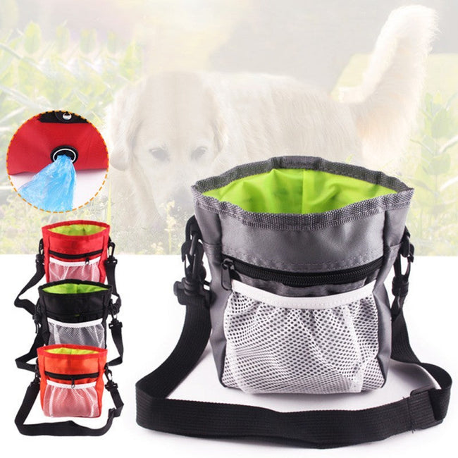 Bolsa para Perro con Diseño de Bolsillo con Cordón para Pasear, Comida y Golosinas