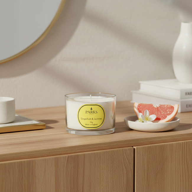 GRAPEFRUIT UND JASMIN REISEKERZE 70G