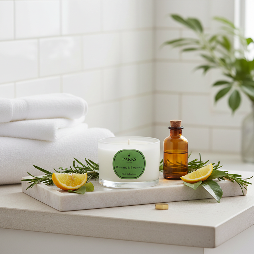ROSEMARY AND BERGAMOT TRAVEL CANDLE 70G