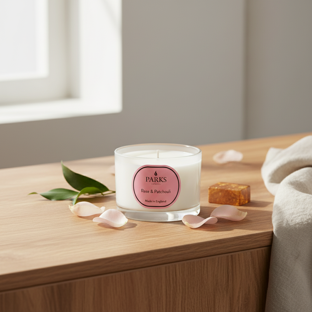 ROSE & PATCHOULI CANDLE 70G