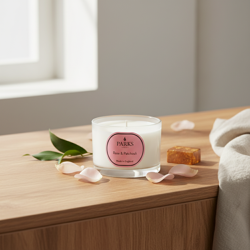 ROSE & PATCHOULI CANDLE 70G