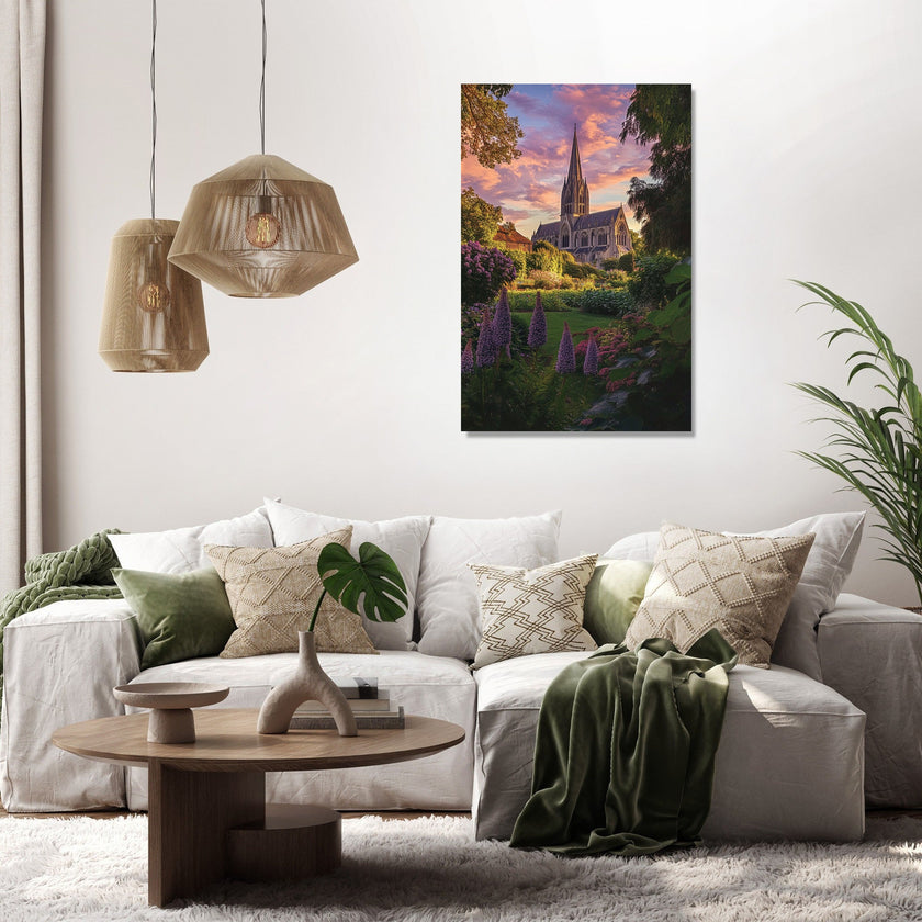 Salisbury Cathedral Twilight Canvas