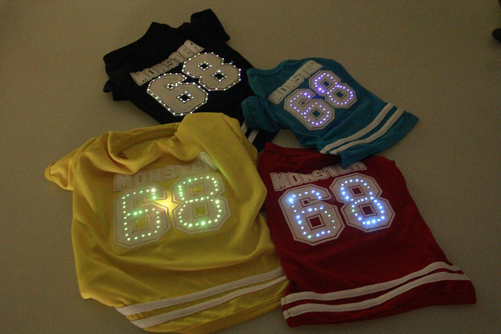 Ropa para mascotas con LED luminoso