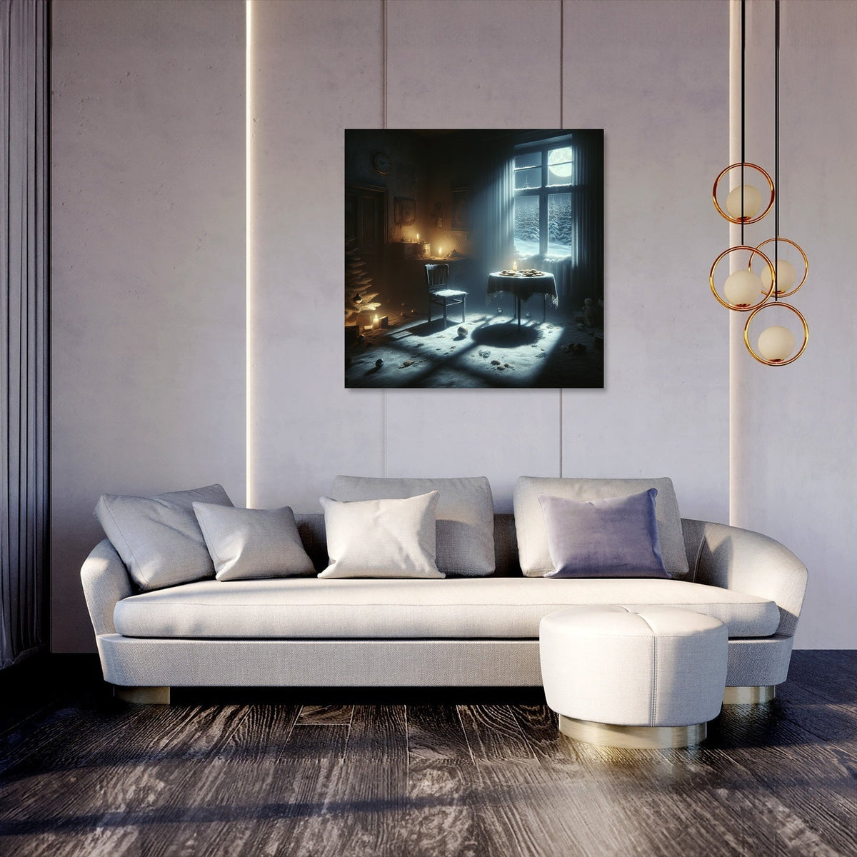 Midnight Solitude Christmas Canvas