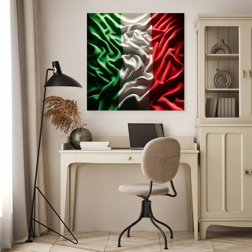 Italian Flag Resonance Canvas