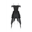 Dark in Love Morgana Gothic Off-Shoulder Lace Hem Dress