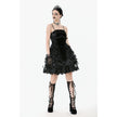 Dark in Love Morwenna Bat Mesh Layered Goth Mini Dress