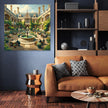 Cambridge Courtyard Contemplation Canvas
