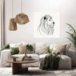 Regal Lion Silhouette Canvas