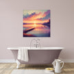 Sunset Lakeside Canvas