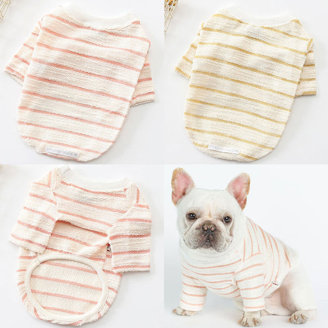 Wasserkräusel-Handtuch Baumwoll-T-Shirt Hundekleidung
