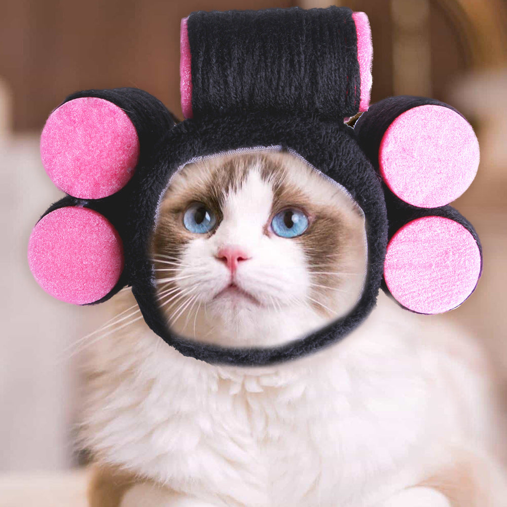 Pet Headgear Cute Dog Teddy Dress Up SUNFLOWER Cat Headdress Wig Cat Headgear Hat