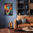 Lion's Vivid Roar Canvas