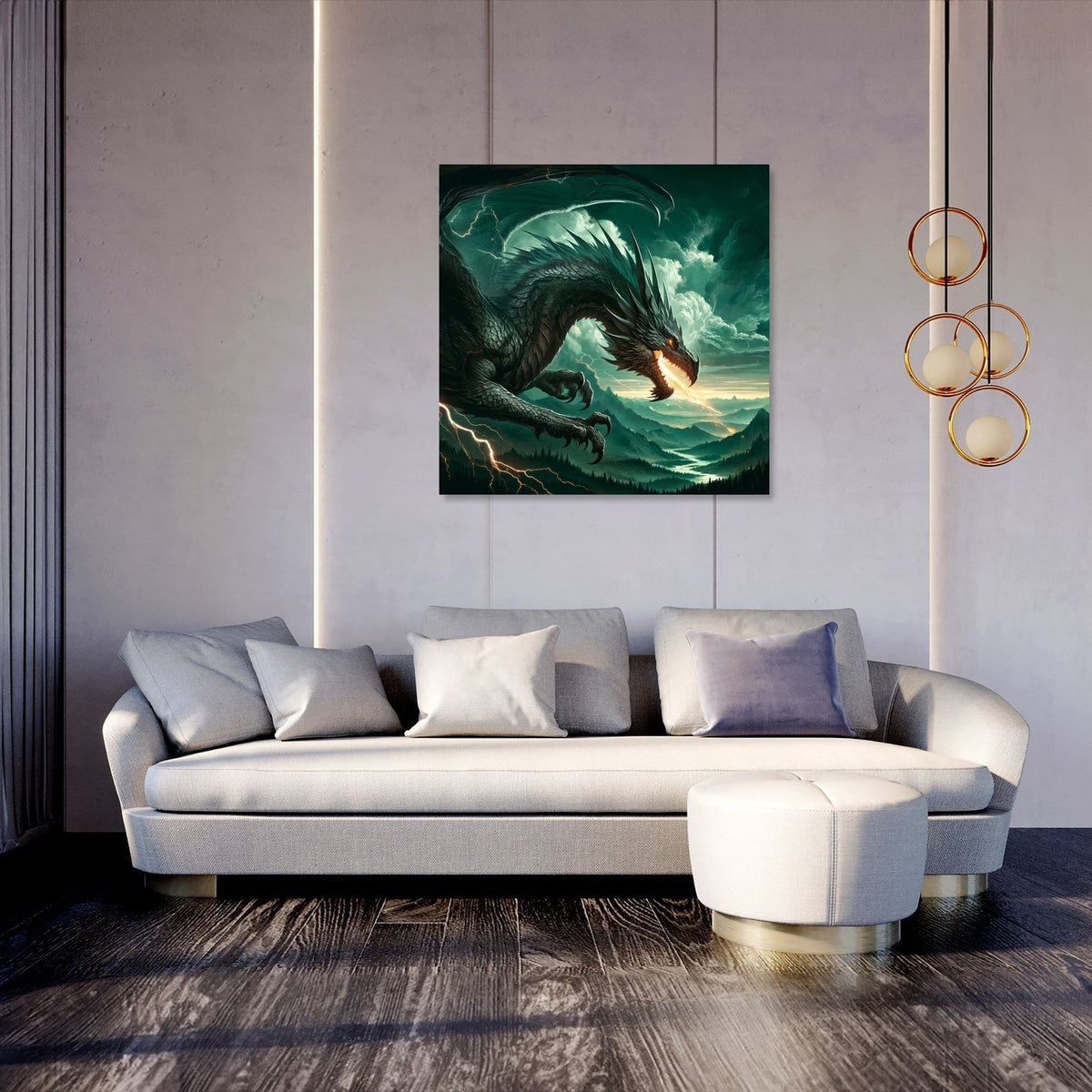 Fierce Dragon Canvas