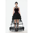Dark in Love Serilda Velvet Lace Corset Top in Wine Red