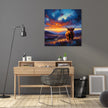 Twilight Contrast Highland Cow Canvas