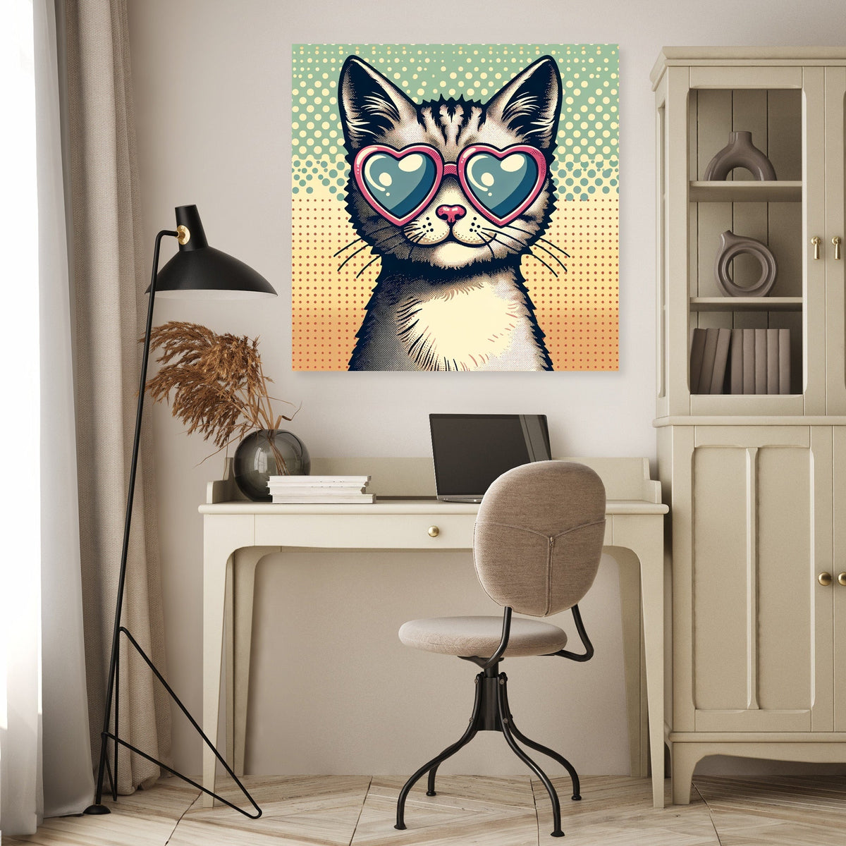 Cat Heart Canvas