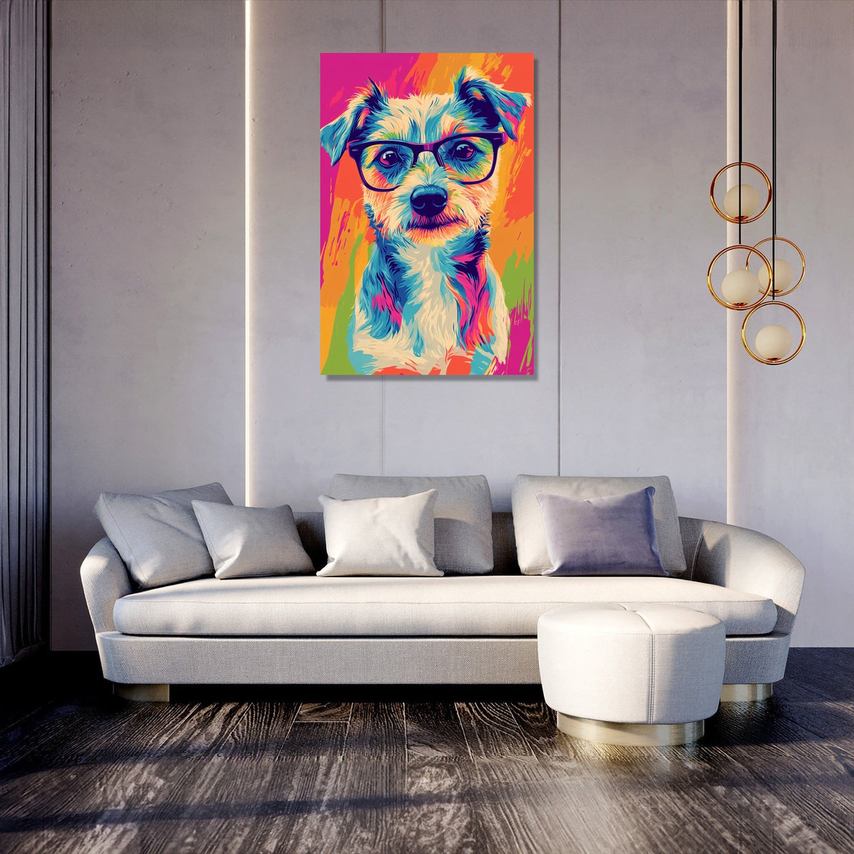 Dapper Dog Canvas