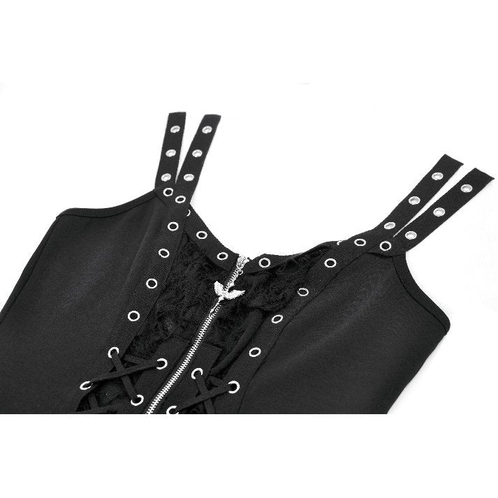 Dark in Love Punk Lace-Up Corset Style Top