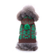 Pet Bone Stripe High Neck Christmas Sweater