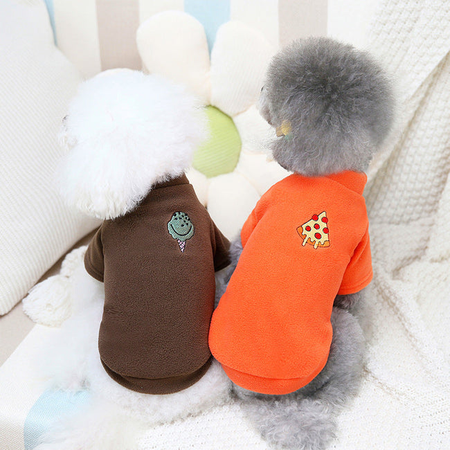 Medium-sized Dog Restaurant Two-legged Fleece Pet Clothes