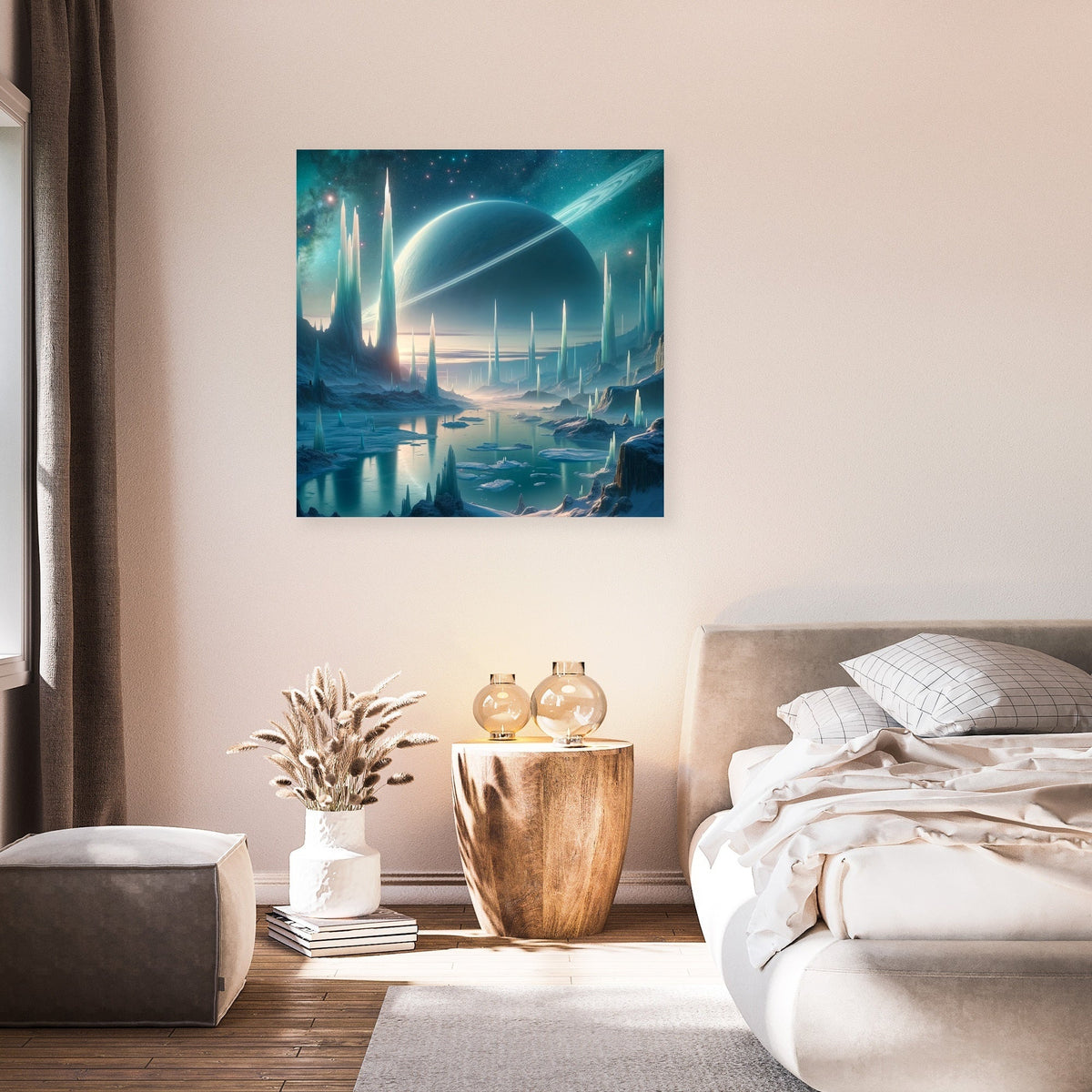 Nebula Ice Spires Canvas