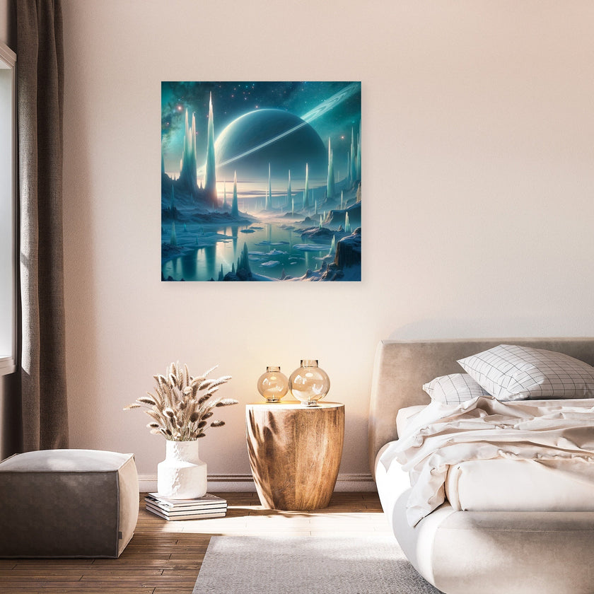 Nebula Ice Spires Canvas
