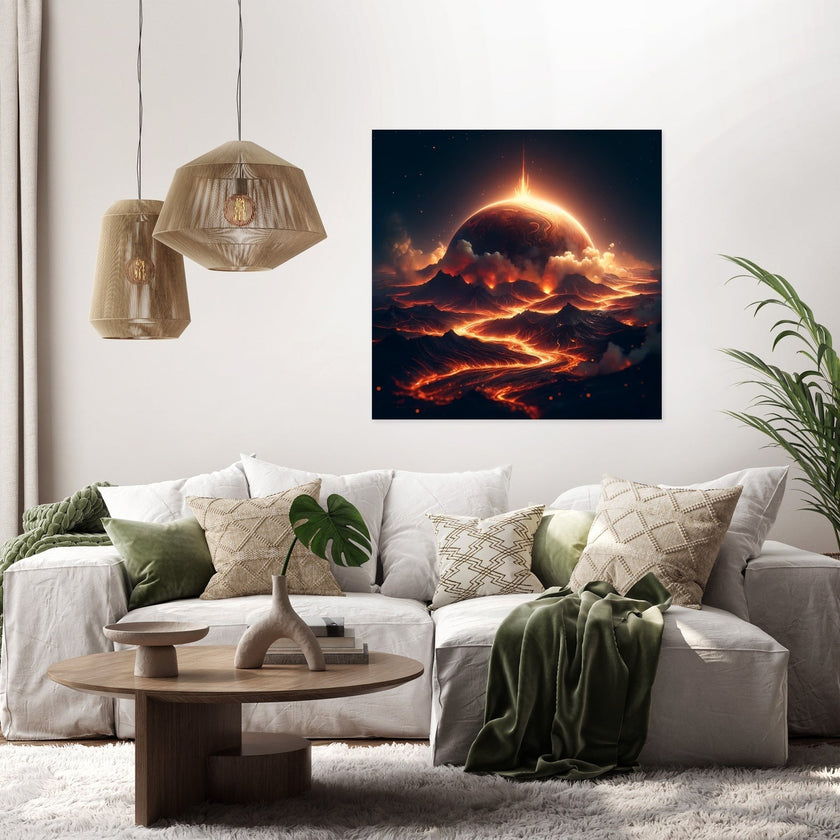 Lava Planet Canvas