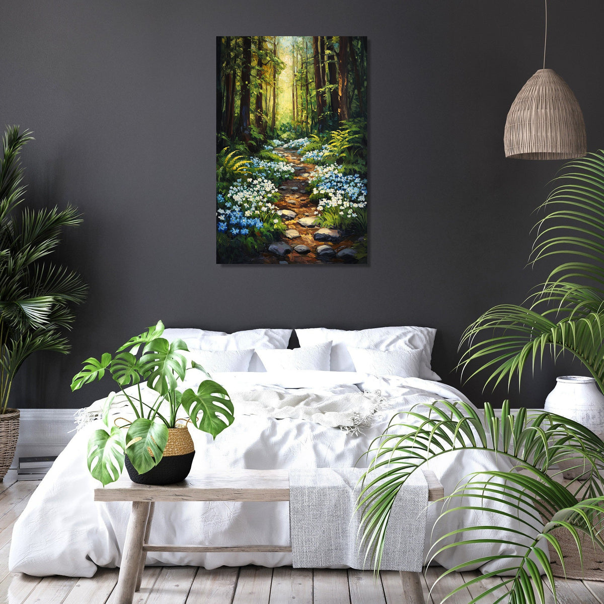 Enchanted Woodland Glade Canvas