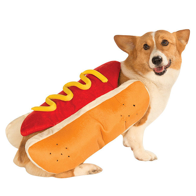 Lustige Halloween-Kostüme für Hunde, Welpen, Haustierkleidung, Hot-Dog-Design, Hundekleidung, Haustierbekleidung, Anzug für Katzen-Party