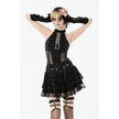 Dark in Love Gothic Mesh Panel Buckle Top