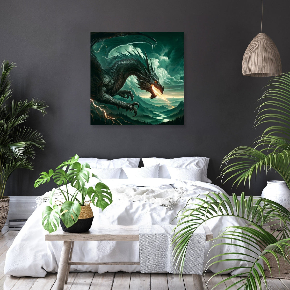Fierce Dragon Canvas