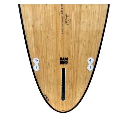7'6" Bamboo Round Tail Mini Mal Surfboard (FINS Included)