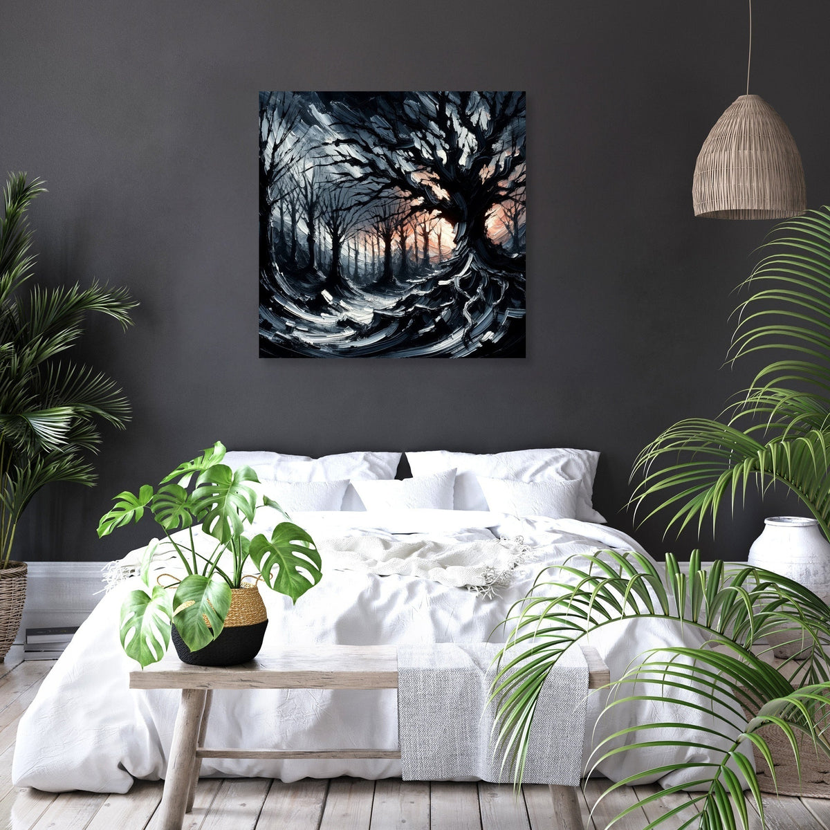 Gothic Twilight Forest Canvas