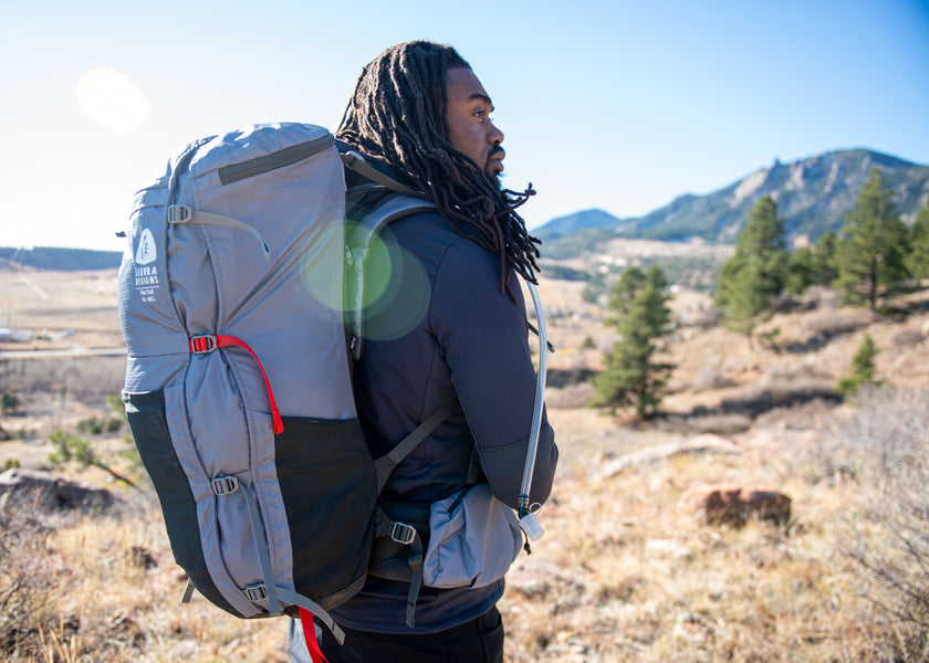 Sierra Designs Flex Trail 40L-60L Rucksack - Wild Dove/Peat